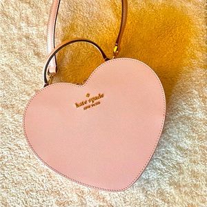Kate Spade Crossbody Heart Love Shack Purse Chalk Pink